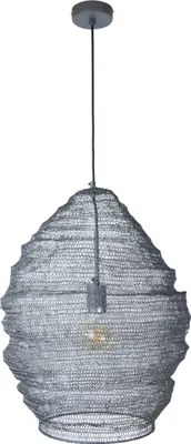 Zdjęcie produktu dla Lampa wisząca Mesh, średnica 47 cm x 60 cm, czarna
