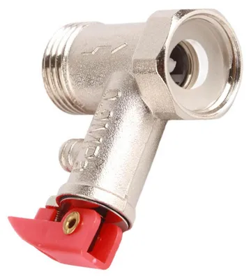 Sicherheitsventil 1/2" Messing 0,9 MPa für Warmwasserbereiter