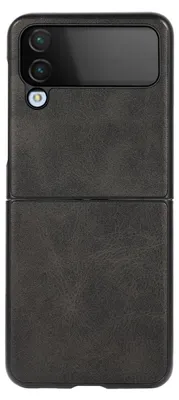 Immagine prodotto di Per Samsung Galaxy Z Flip4 5G testurizzato Custodia del telefono cellulare manica nera Cover