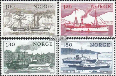 Produktbild von Briefmarken Norwegen 1977 Mi 747-750 (kompl.Ausg.) postfrisch Küstenschiffahrt