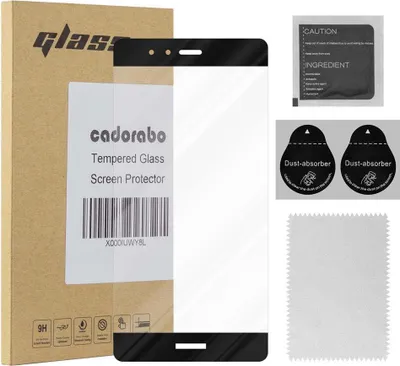 Image de Cadorabo film blindé pour Huawei P9 PLUS film de protection en noir film plein écran tempered verre de protection
