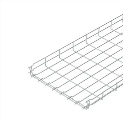 Produktbild von OBO Gitterrinne GRM, 55x400mm, Stahl, galvanisch verzinkt, Stange mit 3m, 1 Stk.