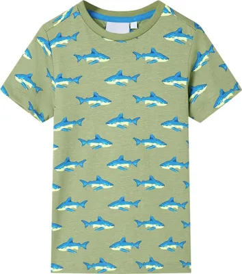 Produktbild von Design Kinder-T-Shirt Helles Khaki 104, Langarmshirts 2024 Neu