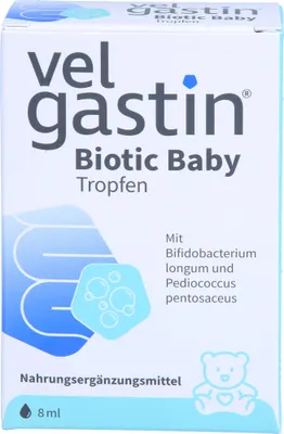 Produktbild von Velgastin Biotic Baby Tropfen, 8 ml Lösung