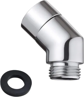 Produktbild von ° Eckanschluss für Handbrause, drehbarer Kopf, Adapter für Duschschlauch mit Gummidichtung