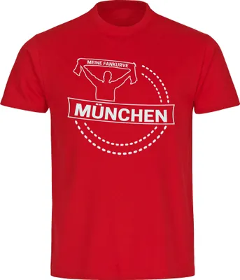 Produktbild von multifanshop Herren T-Shirt - München rot - Meine Fankurve, rot, Größe 3XL