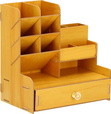 Produktbild von Schreibtisch Organizer Stifthalter 24 x 25 x 15 cm Aufbewahrungsbox Schulsachen Büro Zubehör