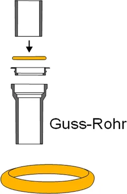Produktbild von HAAS Mengering-Aussenringe für GA-Rohre  DN 50 A50 Abmessung: 48 X 10,4 mm