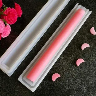 Produktbild von Silikon-Form für Kerzen, lange Röhren, Dessert, 3D DIY Handgemachte Seife Formen Eiscreme  Formen Der Mond