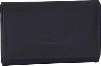 Produktbild von RFID Damen Geldbörse Portemonnaie Geldbeutel Damenbörse Leder 12 Karten Blau (12135)