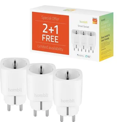 Obrázek produktu pro Programovatelná chytrá zásuvka s Wi-Fi pro automatizaci zařízení, úspora energie. Kompatibilní s... Ovládání pomocí bezplatné aplikace
