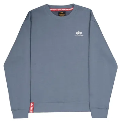 Produktbild von Alpha Industries Herren Basic Small Logo Sweatshirt, Denim Blue, S