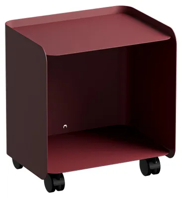 Produktbild von Rollcontainer JUNO S aus pulverbeschichtetem Stahl | Red Wine| Metallbude