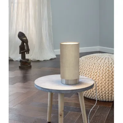Image de Eglo 95122 Pasteri Tissu Lampe de table avec Touchdimmer Taupe Hotel Lampe de table