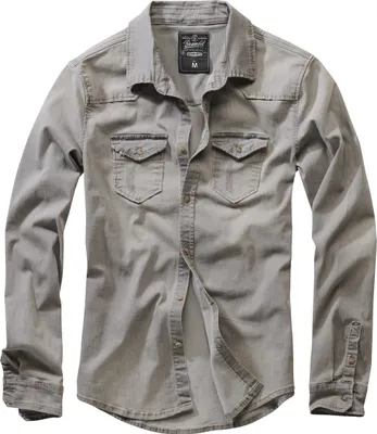 Image de Brandit - RILEY Denim Shirt Shirt gris - XXL