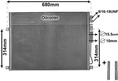 Produktbild von VAN WEZEL 21005045 Kondensator Klimaanlage Klimakondensator für JEEP GRAND CHEROKEE III (WH, WK)