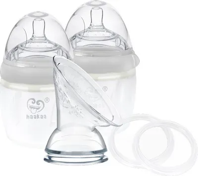 Produktbild von Haakaa Generation 3 Pumpe und Schoppen Set - Grau