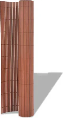 Produktbild von vidaXL Gartenzaun Braun 150 x 500 cm PVC
