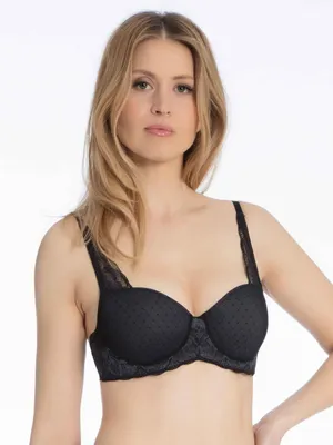 Produktbild von Triumph Magic Wire Lite Mwhp, Farbe: Black 04/0004, Größe: 85B halber Schale und vorgeformten Cups.