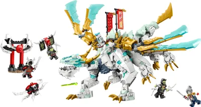 Produktbild von LEGO 71786 NINJAGO Zanes Eisdrache, Bau- und Spielset mit Spielzeugdrachen und 6 Minifiguren, Konstruktionsspielzeug, Geschenk für Kinder ab 10 Jahren