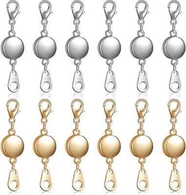Produktbild von 12 Stuks Magnetische Ketting- en Armbandsluitingen für Schmuck (Gold, Silber)