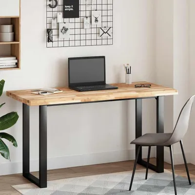 Image de vidaXL Plateau de bureau non traité 120x60x4 cm bois massif acacia