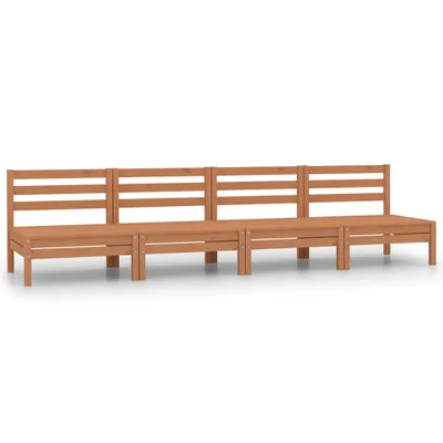 Produktbild von vidaXL 4-tlg. Garten-Lounge-Set Honigbraun Massivholz Kiefer