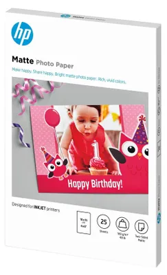 Produktbild von 7HF70A HP Fotopapier 10x15cm 25Blatt