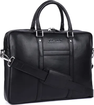 Produktbild von Benthill Laptoptasche Echt Leder I EchtLeder Umhängetasche für Laptop I Aktentasche für Notebook I Damen und Herren Tasche I Notebooktasche