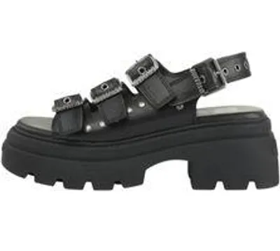 Produktbild von Buffalo Damen Komfort Sandalen Vega Athena Buckle 1602359 Schwarz