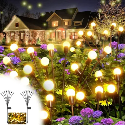 Produktbild von Lampy solarne do ogrodu zewnętrznego, 2szt 8 Led Solar Firefly Light, Solar Light Garden Decoration Solar Lights Garden Lighting For Terrace Balcony Garden