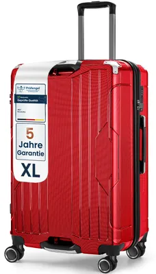 Produktbild von 4FLY Aluminium-Rahmen Hartschalen Reisekoffer XL 77 cm (103L) aus PC+ABS – mit TSA-Schloss, 4 Spinner-Doppelrollen, Reisegepäck