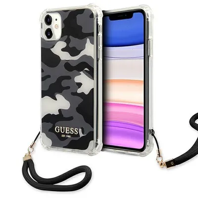 Immagine prodotto di Guess Guhcn61Ksarbk Custodia rigida per Iphone 11 / Xr 6,1 Czarny/Nero Collezione Camo