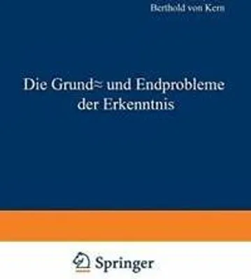 Produktbild von Die Grund- und Endprobleme der Erkenntnis