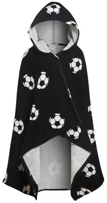 Imagen del producto de Omgoods - Toalla con capucha para niños, diseño de poncho de fútbol, color , talla única