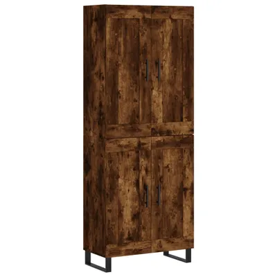 Produktbild von Highboard Räuchereiche 69,5x34x180 cm Holzwerkstoff