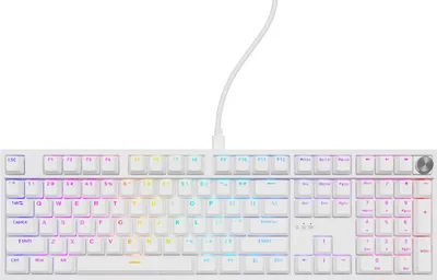 Zdjęcie produktu dla GENESIS Thor 404, Przewodowa, USB, Mechaniczna, QWERTY, RGB LED, Biały