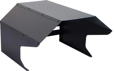 Produktbild von Garáž pre robotickú kosačku HWC-L43, strešný prístrešok pre kosačku, kov 40x59x69cm ~ antracitová