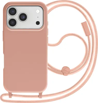 Produktbild von Avizar, Hülle für iPhone 17 Pro Max Soft-Touch mit Trageschlaufe, Champagnerrosa