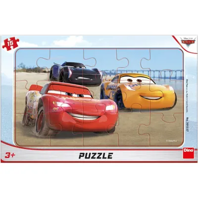 Produktbild von DINO Puzzle Cars 3: Rennen 15 Teile