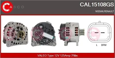 Produktbild von Lichtmaschine Generator 125A