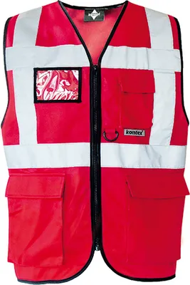 Obrázok produktu pre Korntex KXMF | Multifunkčná výstražná vesta Executive - farba: červená - veľkosť: 6XL