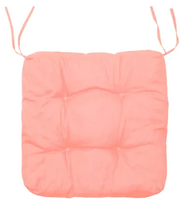 Produktbild von Sitzkissen 40x40 cm lachs rosa Sitzauflage Sitzpolster Stuhl Kissen Baumwolle Stuhlkissen