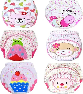 Produktbild von 6er Pack（100）Wasserdicht Baby Lernwindel Trainerhosen Unterwäsche Windeln Windelhose zum Toilettentraining Töpfchentraining