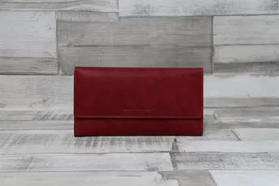 Immagine prodotto di Greenburry Basic portafoglio lungo da donna in pelle RFID 1880, colore:Rosso