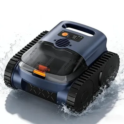 Image de Robot Piscine Sans Fil, avec APP, 180Min&200m² d'Autonomie, Nettoie Sol/Parois/Ligne d’eau, Aspirateur Piscine, Aspiration Puissante