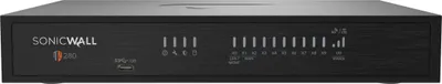 Produktbild von SonicWall TZ280, 2,5 Gbit/s, 1,2 Gbit/s, 1,2 Gbit/s, 1500 Mbit/s, 1000 Mbit/s, Kabelgebunden