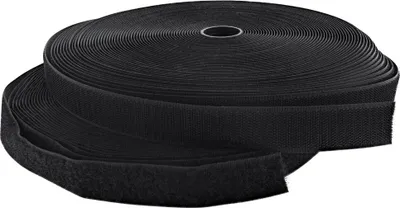 Image de InLine® 59933S Attache de câble, velcro en 2 parties, 25mm, noir, 25m