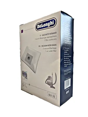 Obrázok produktu pre Vrecko do vysávača DeLonghi DLS33 –  / v originálnom balení