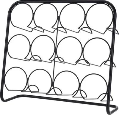 Produktbild von Halter für 12 Weinflaschen Home&Styling Collection, Metall, 45x14x38 cm, schwarz